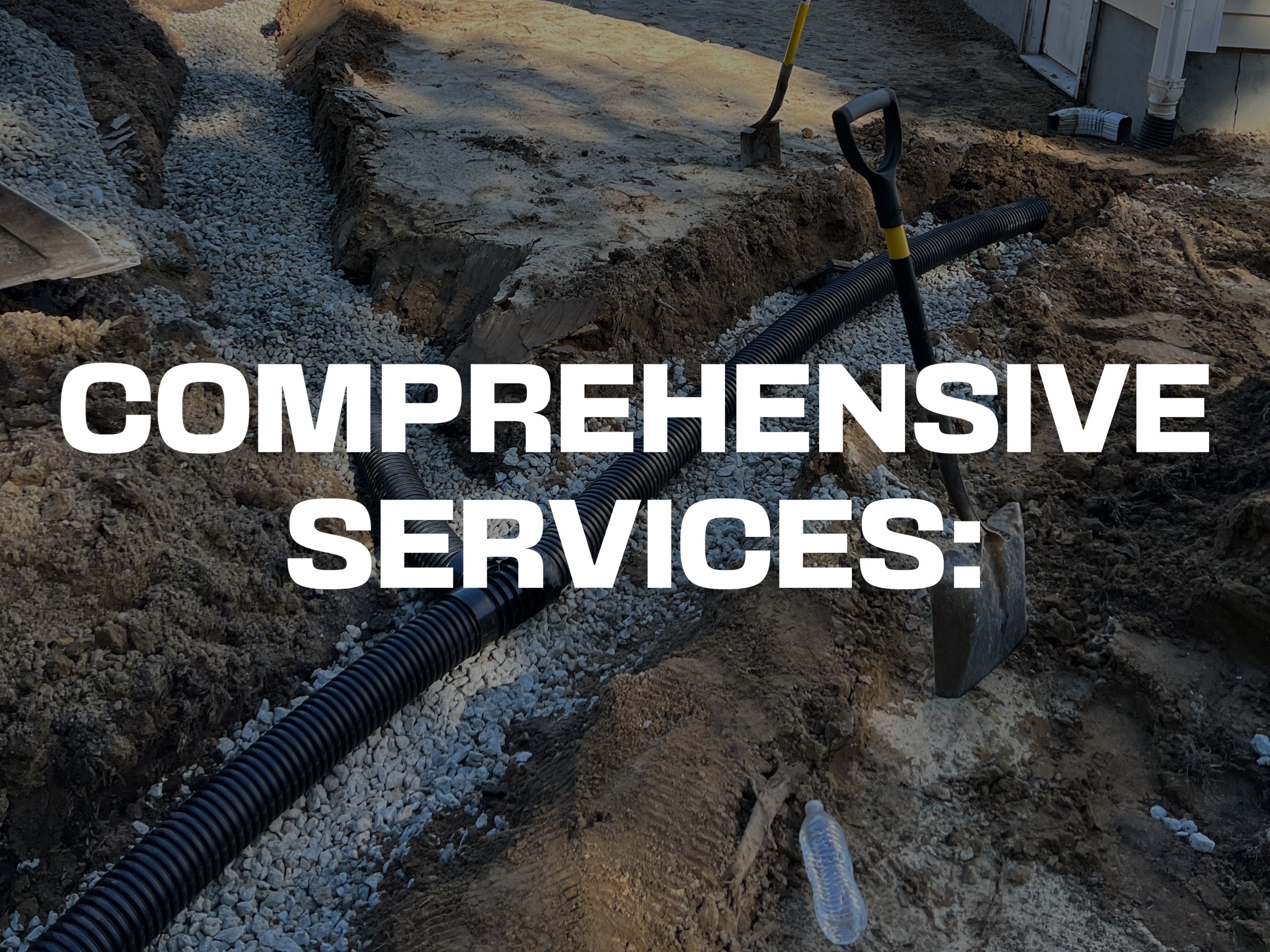 CAROLINA EARTHWERX OFFERS COMPREHENSIVE SERVICES AND CUSTOM TAILORED SOLUTIONS FOR YOUR SPECIFIC EXCAVATION, GRADING, DRAINAGE, OR LAND CLEARING PROJECT.