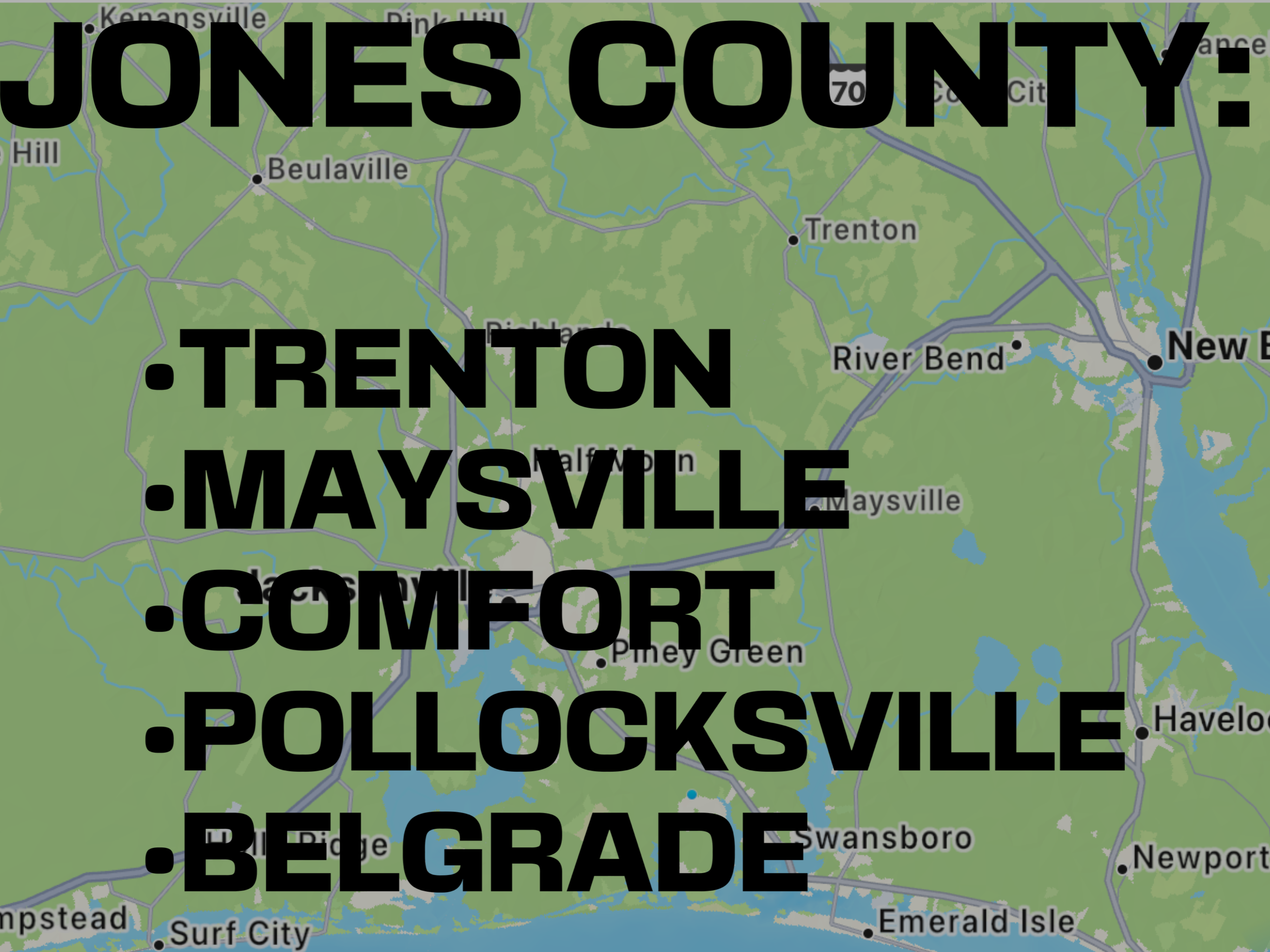 Carolina EartHWerx serves jones county North Carolina which consists of Trenton, Maysville, comfort, Pollocksville, and Belgrade.